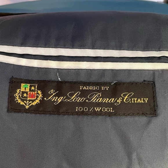 Joseph Abboud Loro Piana 100% Wool 2 Button Blazer in‎ Navy Blue Size 42R - Picture 7 of 7